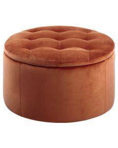 Retina samettirahi 60cm kannella, kupari