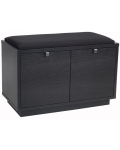 Rowico Confetti-istuinpenkki 2, musta/ musta kangas