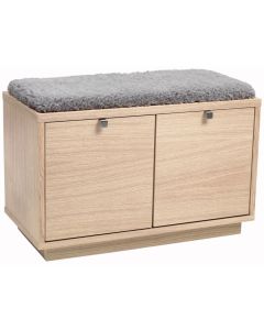 Rowico Confetti istuinpenkki 2, valkopesty tammi/talja