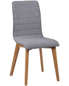 Rowico Gracy ruokapöydän tuoli, vaaleanharmaa kangas/ tammi