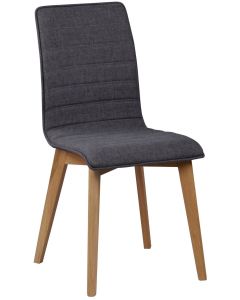 Rowico Gracy ruokapöydän tuoli, tummanharmaa kangas/ tammi