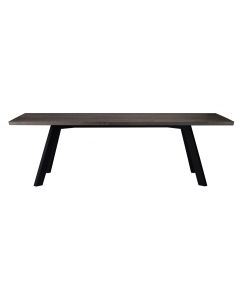 Rowico Fred ruokapöytä 100x240cm, savu/musta