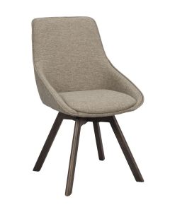 Rowico Alison tuoli tumma beige, ruskeat tammijalat