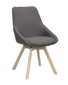 Rowico Alison ruokapöydän tuoli, harmaa / valkopesty tammi