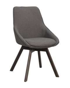 Rowico Alison ruokapöydän tuoli, harmaa / ruskea tammi