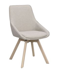 Rowico Alison ruokapöydän tuoli, beige/valkopesty tammi