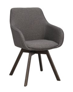 Rowico Alison nojatuoli, harmaa/ruskea