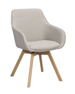 Rowico Alison nojatuoli, beige/tammi