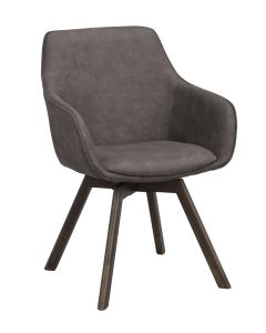 Rowico Alison nojatuoli, tumman harmaa/ruskea