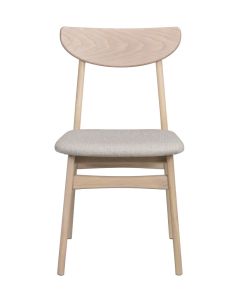 Rowico Rodham tuoli, valkopesty tammi/harmaa beige