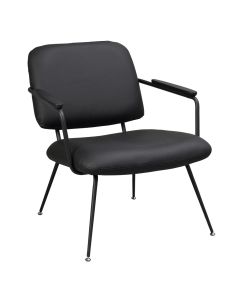 Rowico Prescott tuoli, musta nahka