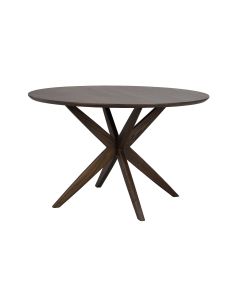 Rowico Calverton ruokapöytä Ø120, ruskea lakattu tammi