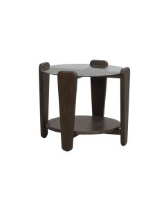 Rowico Arran Sohvapöytä 52cm, ruskea tammi/lasi