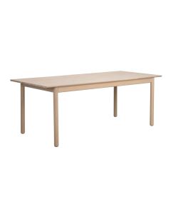 Rowico Derrymore ruokapöytä 205x90cm, valkopesty tammi