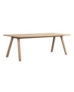 Rowico Clapperton ruokapöytä 220x95cm, vaalea tammi