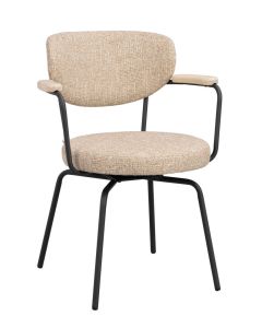 Rowico Merrick nojatuoli, beige/musta