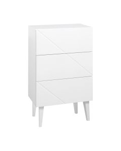 Hiipakka Vilja lipasto 50 cm laatikoilla, valkoinen