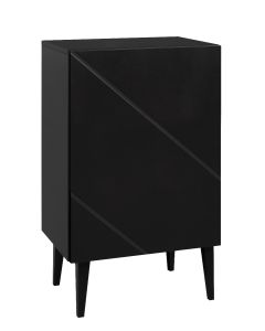 Hiipakka Vilja lipasto 50 cm kaapilla, musta