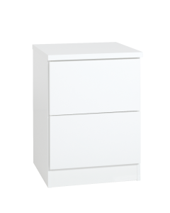 LM Ojala Lilja nro 2 lipasto/yöpöytä 2 laatikolla, valkoinen runko