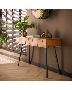 Amsterdam sivupöytä, ruskea