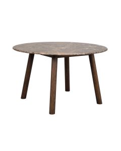 Rowico Taransay ruokapöytä Ø125cm, ruskea