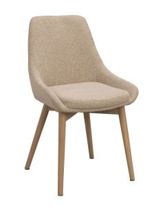 Rowico Denley tuoli, vaalea beige/valkopesty tammi