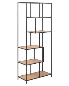 Seaford avohylly 5 tammi-musta 77x35x185 cm