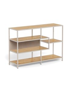 Seaford avohylly 9 tammi-harmaa 114x35x78 cm