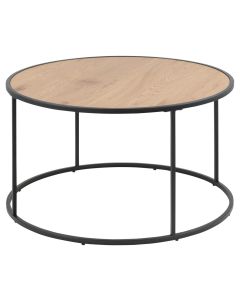 Seaford sohvapöytä pyöreä 80 cm tammi-musta