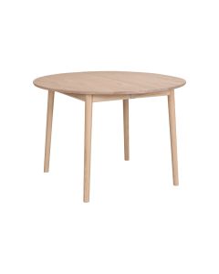 Hans K ZigZag Ruokapöytä pyöreä 110cm, valkolakattu