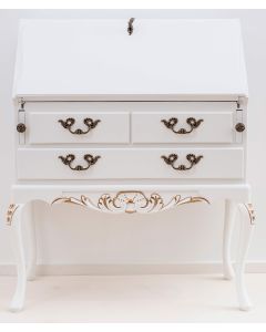 Laitala Talonpoikaisrokokoo kirjoituspöytä, paljon värejä