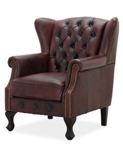 Aberdeen nojatuoli, nahkaa