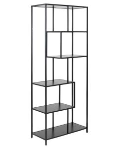 Seaford avohylly 5 musta 77x35x185 cm