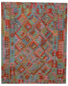 Aito matto Afghan Kelim, eri värejä ja kokoja