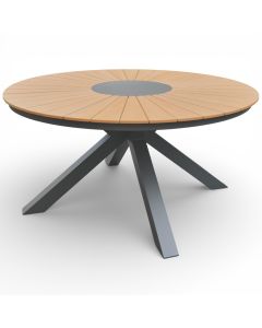 Alanya pyöreä terassipöytä 150 cm, harmaa