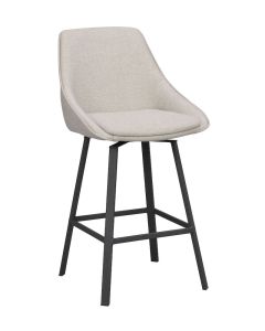 Rowico Alison baarijakkara beige, mustat metallijalat