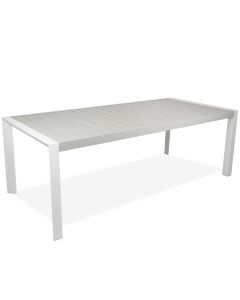 Milano ruokapöytä 100x215cm, alumiini