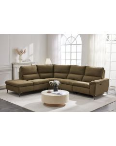 Aspen avokulmasohva sähkötoiminen, vihreä