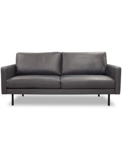 Nordic Copenhagen 2-ist nahkasohva, harmaa