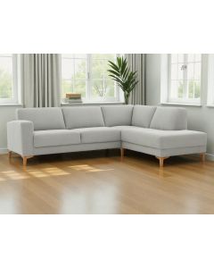 Neiser Rotterdam avokulmasohva, vaalean harmaa