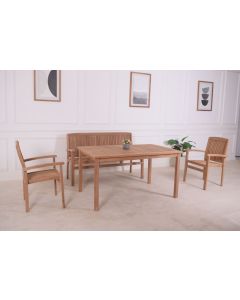 Bali sohvaryhmä ruokapöydällä, tiikkiä