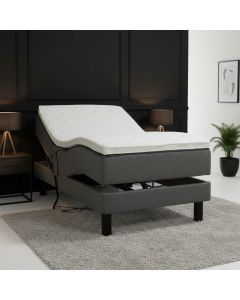 Unico Black-2 moottorisänky 90x200, tummanharmaa