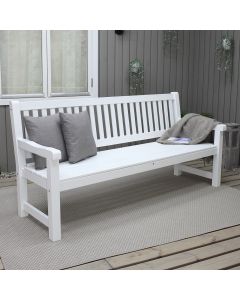 Brooklyn puutarhapenkki 193cm, valkoinen