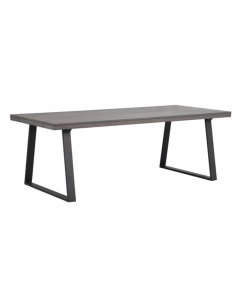 Rowico Brooklyn ruokapöytä 220x95 U-jalat, savutammi/musta