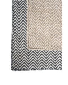 Bullo - kierrätysmatto, harmaa/valkoinen