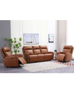 Champion 3+1+1 sohvakalusto mekanismeilla, ruskea nahka