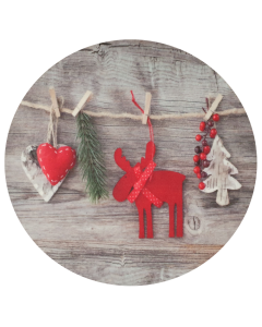 Joulumatto, pyöreä