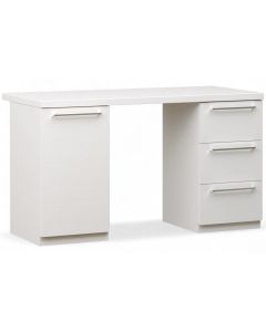 Stella koulupöytä valkoinen laatikoilla ja kaapilla