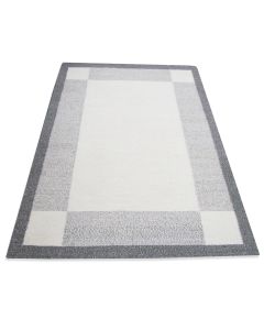 Käsinkudottu Dhurrie matto, harmaa 160x230cm