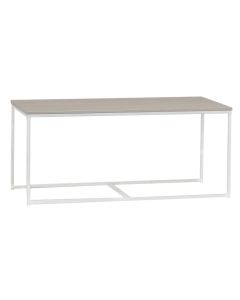 Hiipakka Isla sohvapöytä, iso valkoinen/ hopeajalava